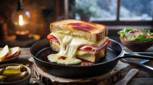 I make this skillet raclette toastie when it’s freezing: 4 ingredients, 15 minutes, pure comfort