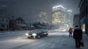 Heavy snow expected tonight as authorities beg drivers to stay home while big business insists everyone keep working no matter the risk